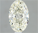 Natural Diamond 0.50 Carats, Oval with  Cut, J Color, IF Clarity and Certified by IGI