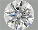 Del inventario de diamantes de laboratorio, 1.55 quilates, Redondo , Color E, claridad VS1 y certificado IGI
