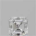 Natural Diamond 0.70 Carats, Asscher with  Cut, F Color, VVS1 Clarity and Certified by GIA