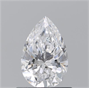 Natural Diamond 0.71 Carats, Pear with  Cut, D Color, VS2 Clarity and Certified by GIA