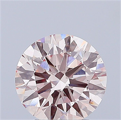 Picture of Lab Grown Diamond 3.11 Carats, Round with Excellent Cut, Fancy Intense Pink Color, VS1 Clarity and Certified by IGI