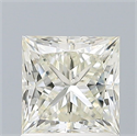Natural Diamond 1.22 Carats, Princess with  Cut, J Color, VS2 Clarity and Certified by IGI
