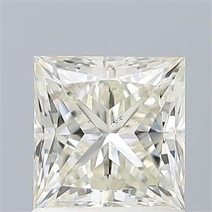 Picture of Natural Diamond 1.22 Carats, Princess with  Cut, J Color, VS2 Clarity and Certified by IGI