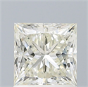 Natural Diamond 1.22 Carats, Princess with  Cut, J Color, VS2 Clarity and Certified by IGI