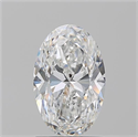 Natural Diamond 1.53 Carats, Oval with  Cut, E Color, SI2 Clarity and Certified by GIA