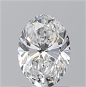 Natural Diamond 1.21 Carats, Oval with  Cut, E Color, VVS1 Clarity and Certified by GIA