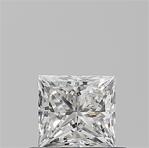 Picture of Natural Diamond 0.51 Carats, Princess with  Cut, F Color, VS2 Clarity and Certified by GIA