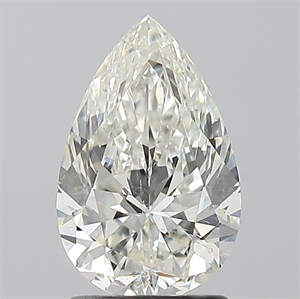 Foto Diamante Natural 1.70 quilates, De pera , Color J, claridad SI2 y certificado GIA de