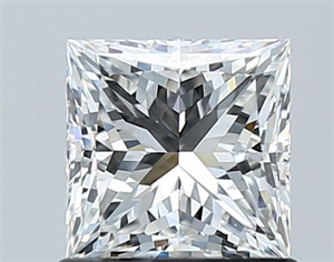Foto Diamante Natural 1.01 quilates, Princesa , Color F, claridad VS2 y certificado GIA de