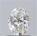Natural Diamond 0.70 Carats, Oval with  Cut, H Color, VVS1 Clarity and Certified by GIA