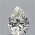 Natural Diamond 0.50 Carats, Pear with  Cut, H Color, VVS1 Clarity and Certified by IGI