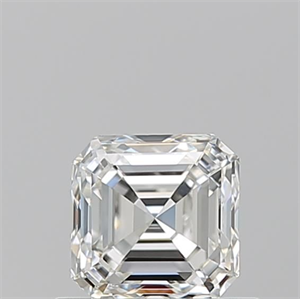 Foto Diamante Natural 0.70 quilates, Asscher , Color H, claridad VVS2 y certificado GIA de
