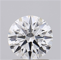 Lab Grown Diamond 0.92 Carats, Round with Ideal Cut, E Color, VVS1 Clarity and Certified by IGI