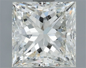 Picture of Natural Diamond 1.02 Carats, Princess with  Cut, H Color, IF Clarity and Certified by IGI