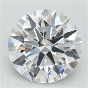 Picture of Lab Grown Diamond 2.58 Carats, Round with Ideal Cut, D Color, IF Clarity and Certified by IGI