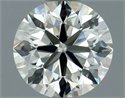 Natural Diamond 0.70 Carats, Round with Excellent Cut, J Color, VVS2 Clarity and Certified by IGI