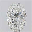 Natural Diamond 1.00 Carats, Oval with  Cut, E Color, VS1 Clarity and Certified by GIA