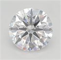 Lab Grown Diamond 3.04 Carats, Round with Excellent Cut, D Color, VVS2 Clarity and Certified by GIA