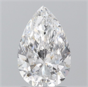 Natural Diamond 1.20 Carats, Pear with  Cut, D Color, SI2 Clarity and Certified by GIA