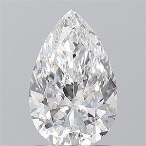 Picture of Natural Diamond 1.20 Carats, Pear with  Cut, D Color, SI2 Clarity and Certified by GIA