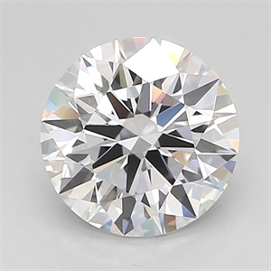 Picture of Lab Grown Diamond 1.97 Carats, Round with Excellent Cut, D Color, FL Clarity and Certified by GIA