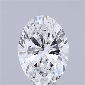 Foto Diamante Natural 3.02 quilates, Ovalado , Color F, claridad VVS2 y certificado GIA de