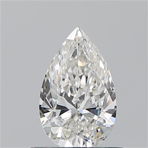 Picture of Natural Diamond 0.57 Carats, Pear with  Cut, H Color, VS1 Clarity and Certified by GIA