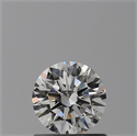 Natural Diamond 0.72 Carats, Round with Excellent Cut, H Color, IF Clarity and Certified by GIA