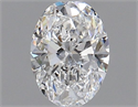 Natural Diamond 0.50 Carats, Oval with  Cut, E Color, VVS2 Clarity and Certified by GIA