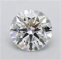 Lab Grown Diamond 3.08 Carats, Round with Ideal Cut, D Color, VVS1 Clarity and Certified by IGI