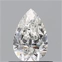 Natural Diamond 0.50 Carats, Pear with  Cut, G Color, SI2 Clarity and Certified by GIA