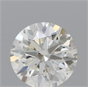 Natural Diamond 0.62 Carats, Round with Excellent Cut, H Color, VS2 Clarity and Certified by IGI