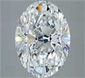Natural Diamond 4.01 Carats, Oval with  Cut, D Color, VS2 Clarity and Certified by GIA