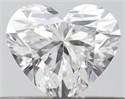 Natural Diamond 0.31 Carats, Heart with  Cut, F Color, VVS2 Clarity and Certified by GIA