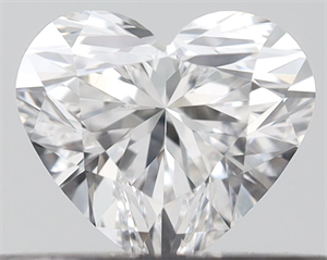 Picture of Natural Diamond 0.31 Carats, Heart with  Cut, F Color, VVS2 Clarity and Certified by GIA