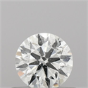 Natural Diamond 0.40 Carats, Round with Excellent Cut, E Color, SI2 Clarity and Certified by IGI