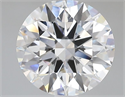 Lab Grown Diamond 2.52 Carats, Round with Ideal Cut, E Color, VVS2 Clarity and Certified by IGI