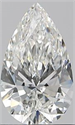 Natural Diamond 0.90 Carats, Pear with  Cut, F Color, VS2 Clarity and Certified by GIA