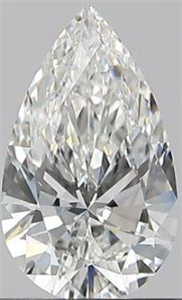 Picture of Natural Diamond 0.90 Carats, Pear with  Cut, F Color, VS2 Clarity and Certified by GIA