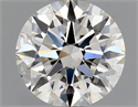 Natural Diamond 0.71 Carats, Round with Excellent Cut, H Color, VS2 Clarity and Certified by GIA