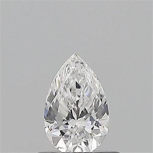 Picture of Natural Diamond 0.50 Carats, Pear with  Cut, D Color, SI1 Clarity and Certified by GIA