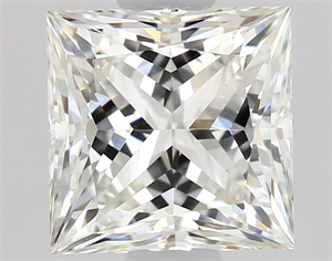 Picture of Natural Diamond 0.75 Carats, Princess with  Cut, I Color, VVS2 Clarity and Certified by GIA