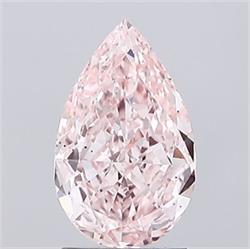 Picture of Lab Grown Diamond 2.01 Carats, Pear with  Cut, Fancy Intense Pink Color, VS2 Clarity and Certified by IGI