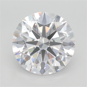 Picture of Lab Grown Diamond 5.41 Carats, Round with Excellent Cut, D Color, VVS2 Clarity and Certified by GIA
