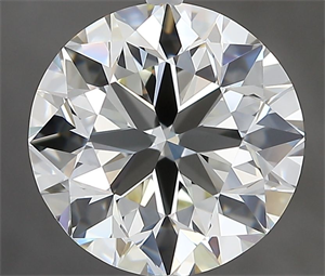 Picture of Natural Diamond 3.80 Carats, Round with Excellent Cut, J Color, VVS1 Clarity and Certified by IGI