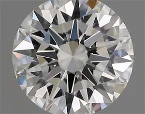 Picture of Natural Diamond 0.71 Carats, Round with Excellent Cut, H Color, VVS2 Clarity and Certified by GIA