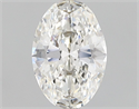 Natural Diamond 0.72 Carats, Oval with  Cut, H Color, VS2 Clarity and Certified by GIA
