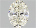Natural Diamond 1.06 Carats, Oval with  Cut, L Color, SI1 Clarity and Certified by GIA