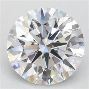 Picture of Lab Grown Diamond 3.62 Carats, Round with Ideal Cut, D Color, FL Clarity and Certified by IGI