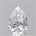 Diamante Natural 0.50 quilates, De pera , Color D, claridad VVS2 y certificado GIA